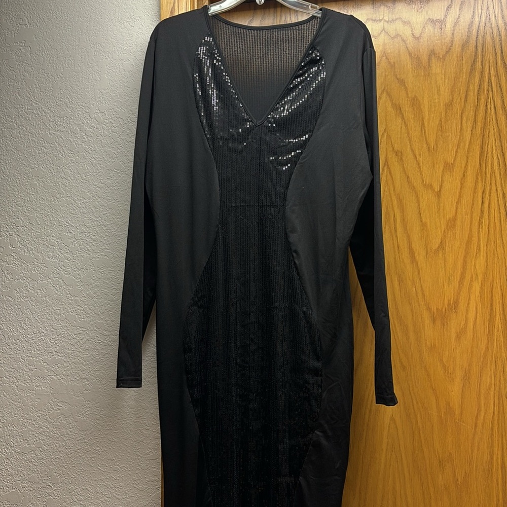 Black sparkly evening dress